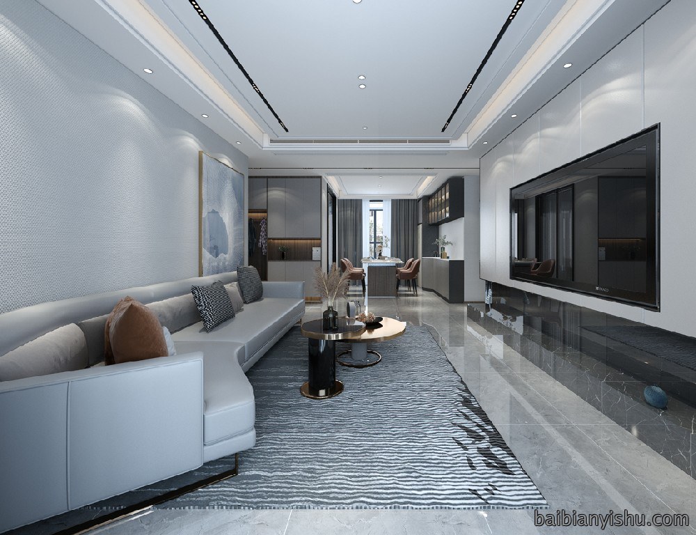 泰宏建业128平现代风格